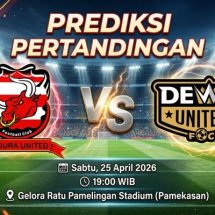 Prediksi Madura United Vs Dewa United April 2026